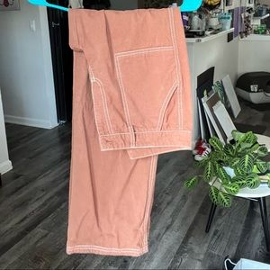 Cargo white stitch pant